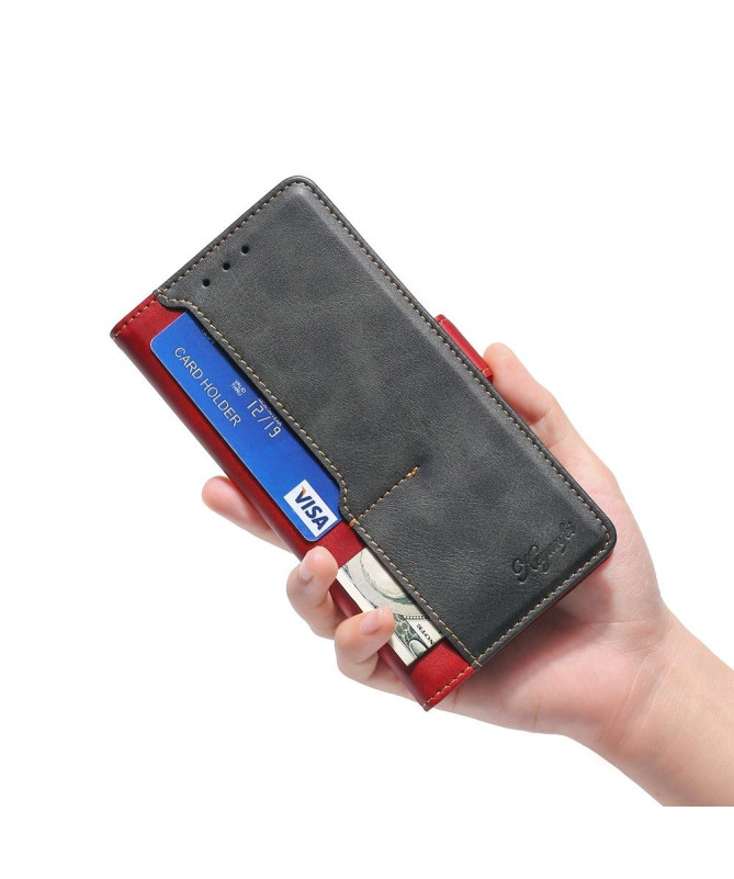 Housse Xiaomi Poco X3 NFC Keyunfei simili cuir bicolore