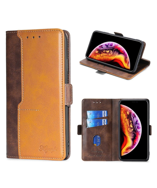 Housse Xiaomi Poco X3 NFC Keyunfei simili cuir bicolore