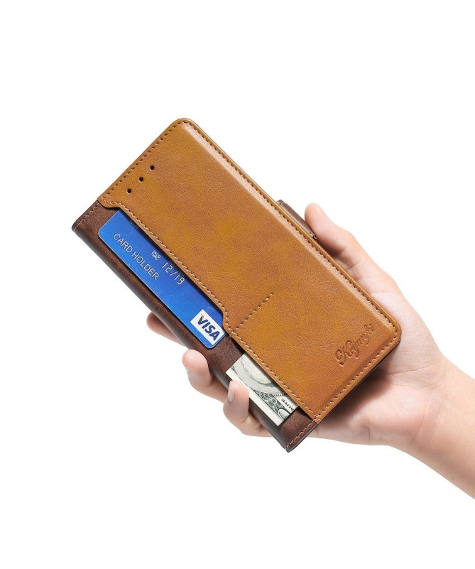 Housse Xiaomi Poco X3 NFC Keyunfei simili cuir bicolore