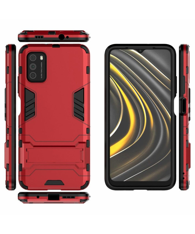 Coque Xiaomi Poco M3 Cool Guard avec support intégré