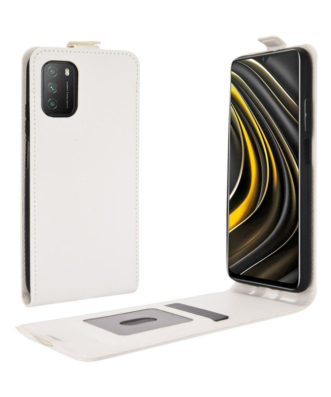 Housse Xiaomi Poco M3 simili cuir avec rabat verticale