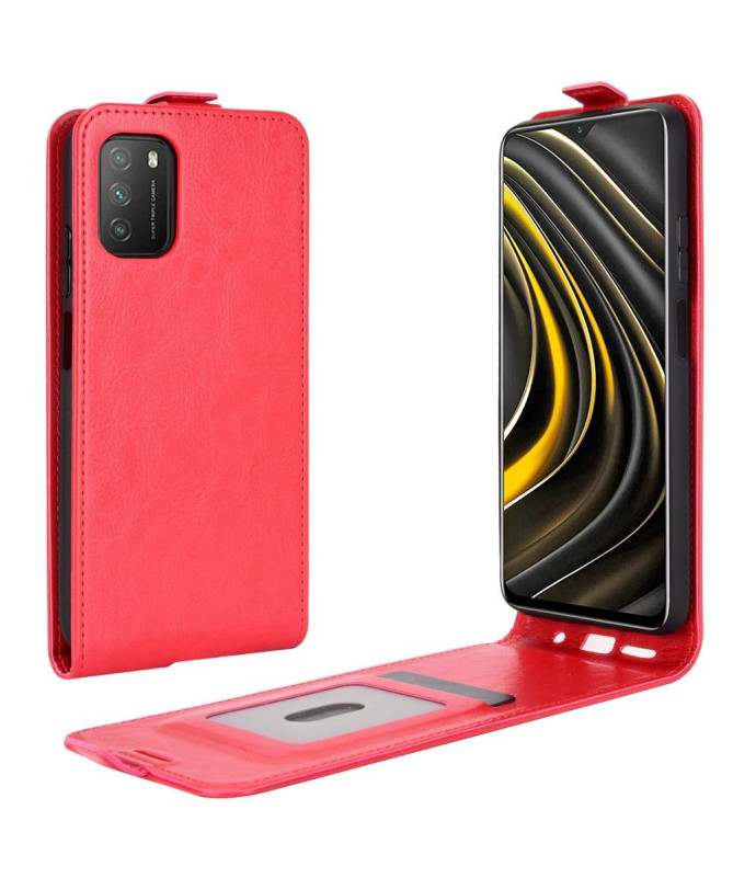 Housse Xiaomi Poco M3 simili cuir avec rabat verticale