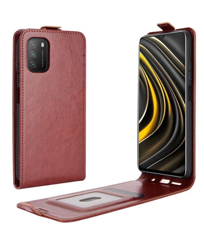 Housse Xiaomi Poco M3 simili cuir avec rabat verticale