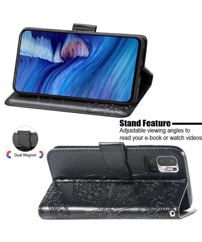 Housse Xiaomi Redmi Note 10 5G / Poco M3 Pro Papillon Relief