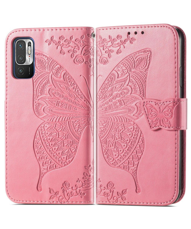 Housse Xiaomi Redmi Note 10 5G / Poco M3 Pro Papillon Relief