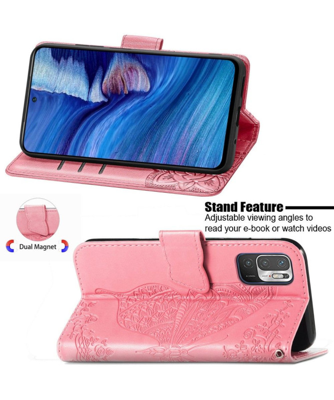 Housse Xiaomi Redmi Note 10 5G / Poco M3 Pro Papillon Relief