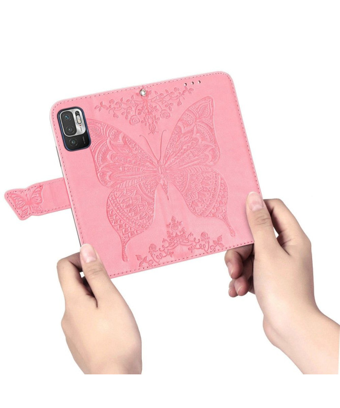 Housse Xiaomi Redmi Note 10 5G / Poco M3 Pro Papillon Relief