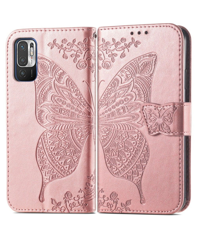 Housse Xiaomi Redmi Note 10 5G / Poco M3 Pro Papillon Relief