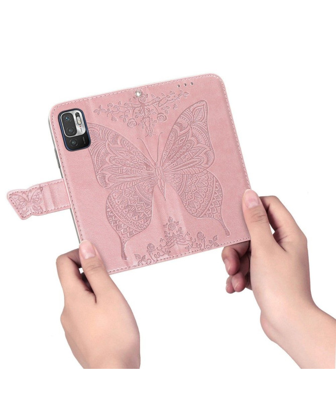 Housse Xiaomi Redmi Note 10 5G / Poco M3 Pro Papillon Relief