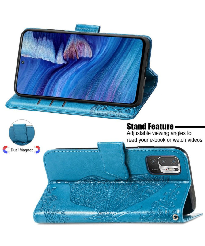 Housse Xiaomi Redmi Note 10 5G / Poco M3 Pro Papillon Relief