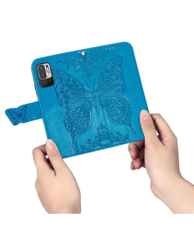 Housse Xiaomi Redmi Note 10 5G / Poco M3 Pro Papillon Relief