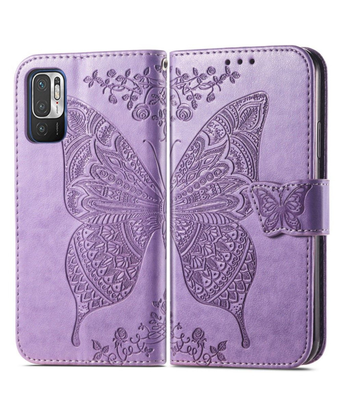 Housse Xiaomi Redmi Note 10 5G / Poco M3 Pro Papillon Relief