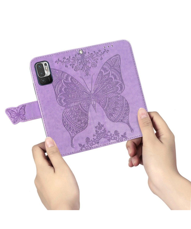 Housse Xiaomi Redmi Note 10 5G / Poco M3 Pro Papillon Relief
