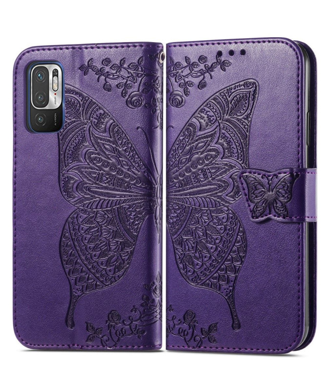 Housse Xiaomi Redmi Note 10 5G / Poco M3 Pro Papillon Relief