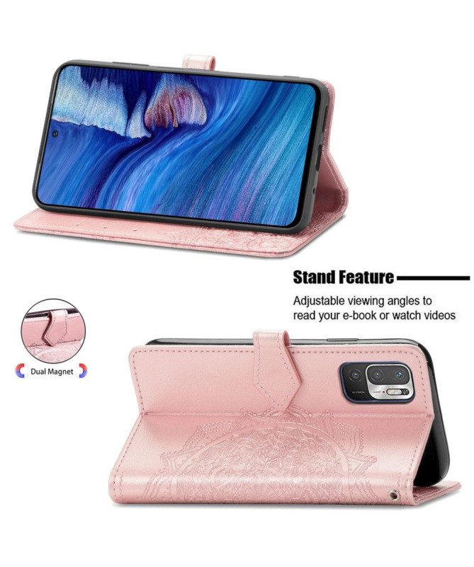 Housse Xiaomi Redmi Note 10 5G / Poco M3 Pro Mandala en relief