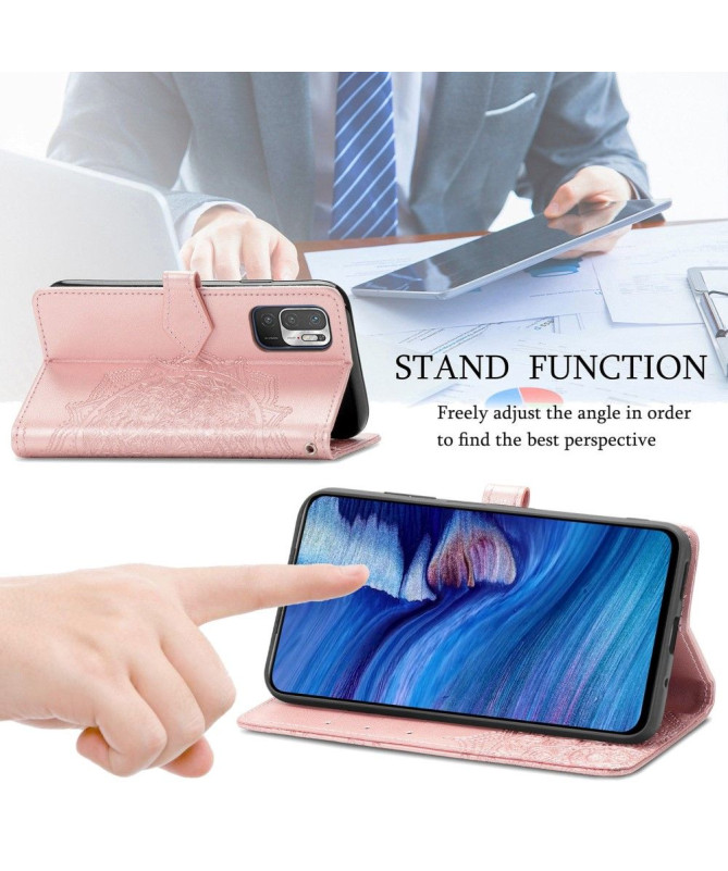 Housse Xiaomi Redmi Note 10 5G / Poco M3 Pro Mandala en relief