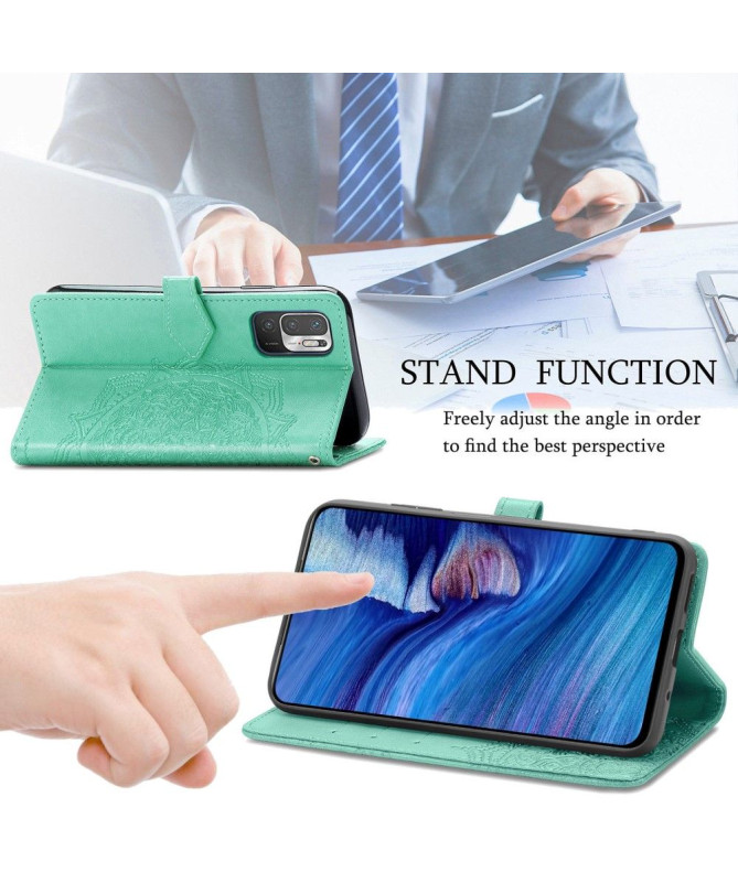 Housse Xiaomi Redmi Note 10 5G / Poco M3 Pro Mandala en relief