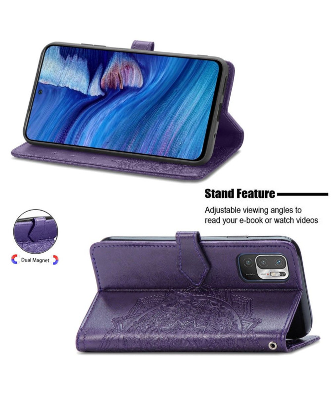 Housse Xiaomi Redmi Note 10 5G / Poco M3 Pro Mandala en relief