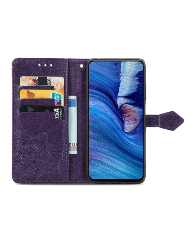 Housse Xiaomi Redmi Note 10 5G / Poco M3 Pro Mandala en relief