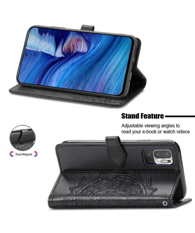 Housse Xiaomi Redmi Note 10 5G / Poco M3 Pro Mandala en relief