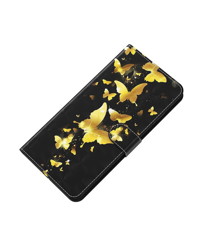 Housse Xiaomi Redmi Note 10 5G / Poco M3 Pro papillons dorés