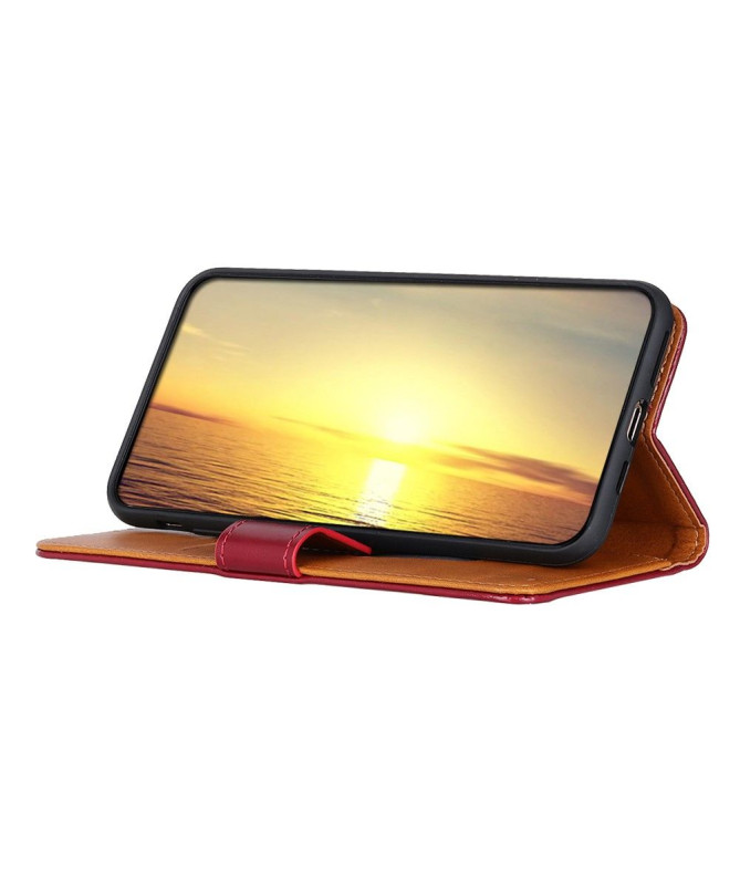 Housse Xiaomi Redmi Note 10 5G / Poco M3 Pro Mélodie Effet Cuir Fonction Support