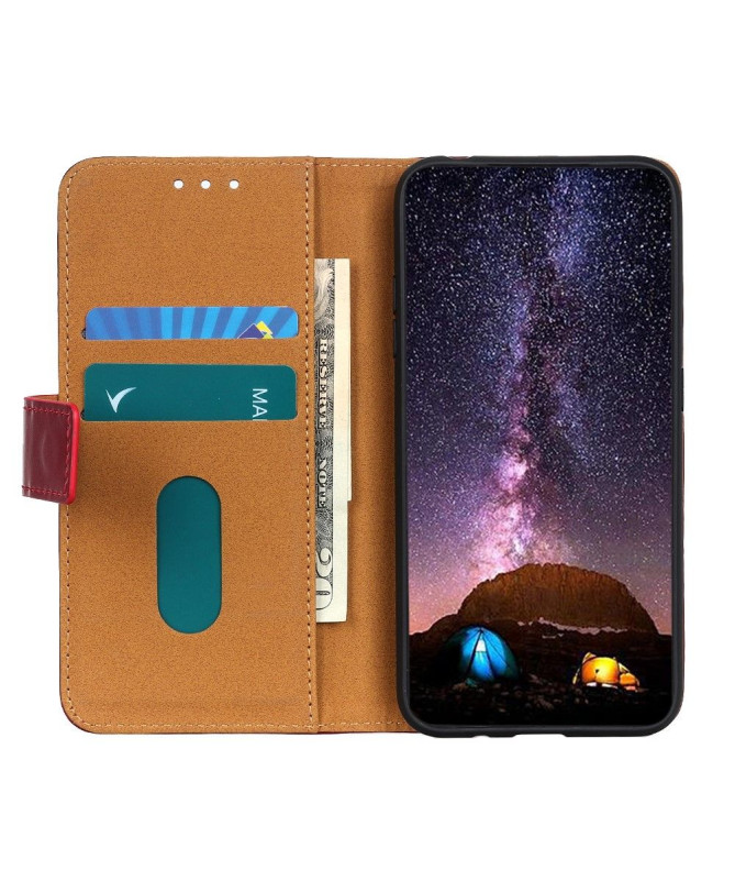 Housse Xiaomi Redmi Note 10 5G / Poco M3 Pro Mélodie Effet Cuir Fonction Support