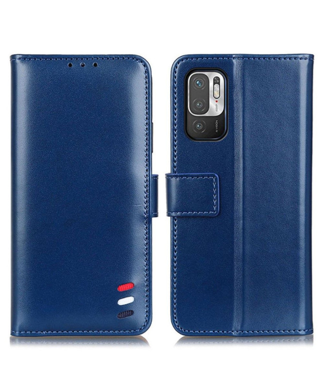 Housse Xiaomi Redmi Note 10 5G / Poco M3 Pro Mélodie Effet Cuir Fonction Support