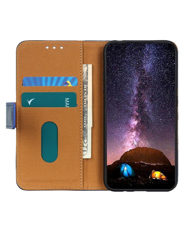 Housse Xiaomi Redmi Note 10 5G / Poco M3 Pro Mélodie Effet Cuir Fonction Support