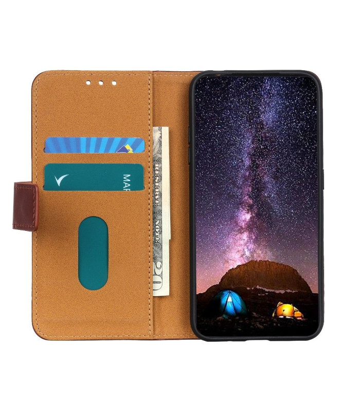 Housse Xiaomi Redmi Note 10 5G / Poco M3 Pro Mélodie Effet Cuir Fonction Support