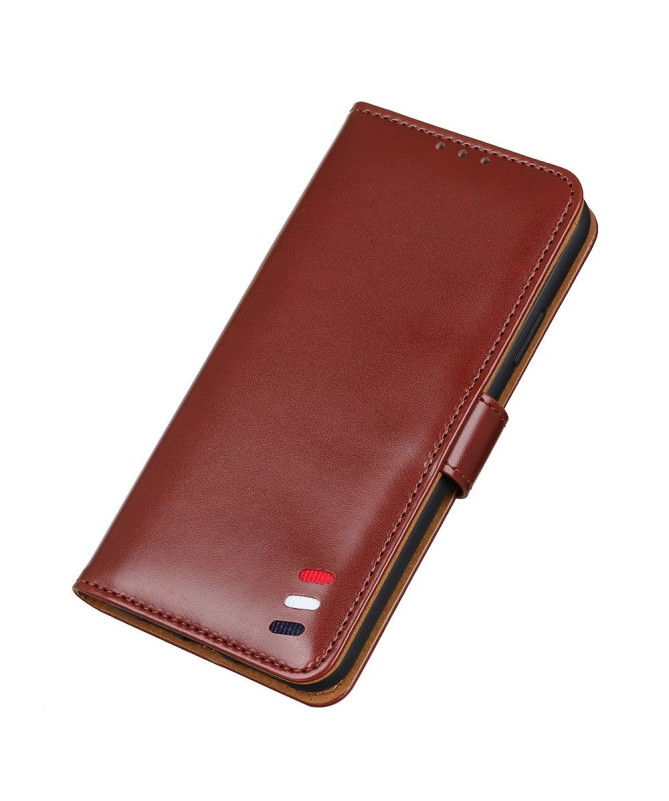 Housse Xiaomi Redmi Note 10 5G / Poco M3 Pro Mélodie Effet Cuir Fonction Support