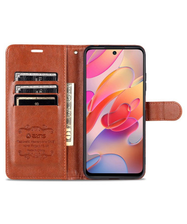 Housse Xiaomi Redmi Note 10 5G / Poco M3 Pro AZNS Simili Cuir