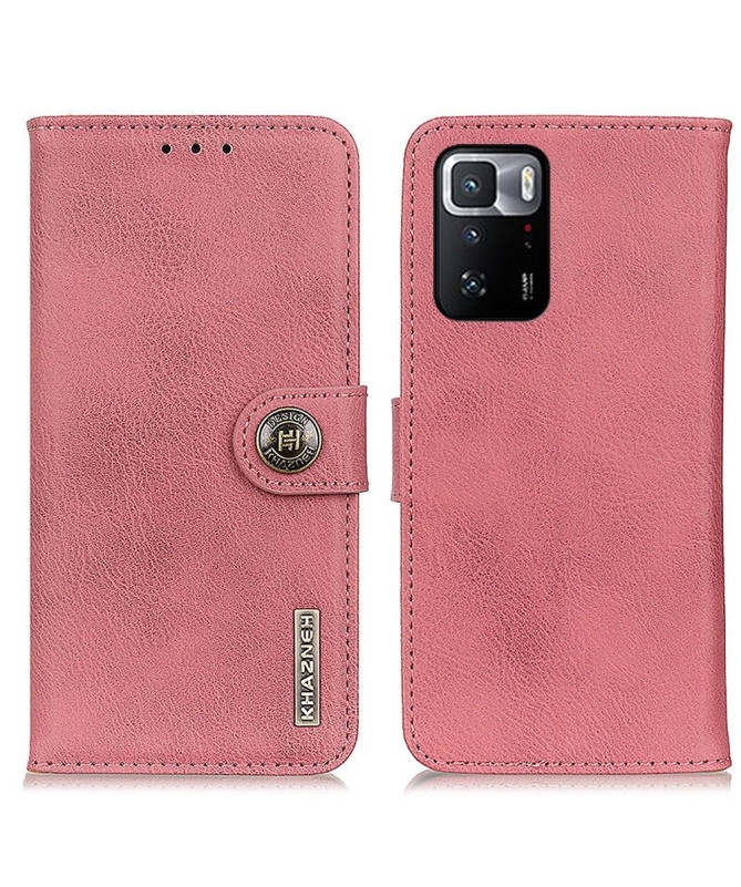 Housse Xiaomi Poco X3 GT KHAZNEH Effet Cuir Porte Cartes