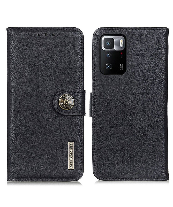 Housse Xiaomi Poco X3 GT KHAZNEH Effet Cuir Porte Cartes