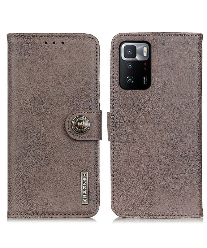 Housse Xiaomi Poco X3 GT KHAZNEH Effet Cuir Porte Cartes
