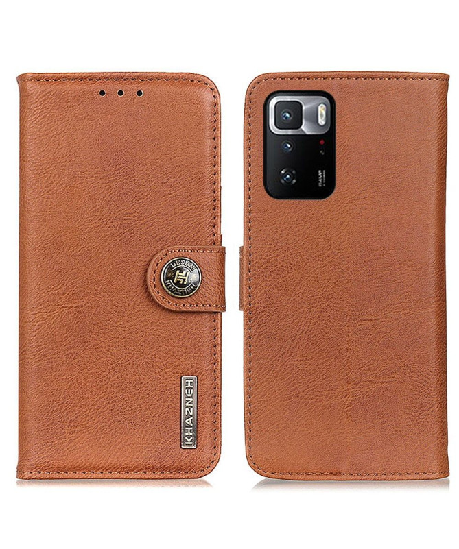 Housse Xiaomi Poco X3 GT KHAZNEH Effet Cuir Porte Cartes