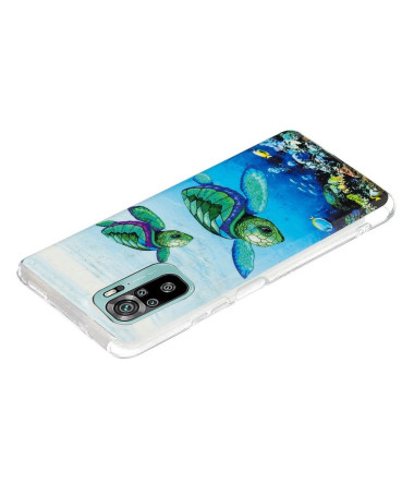 Coque Xiaomi Redmi Note 10 / Note 10s / Poco M5s Fluorescente Tortues