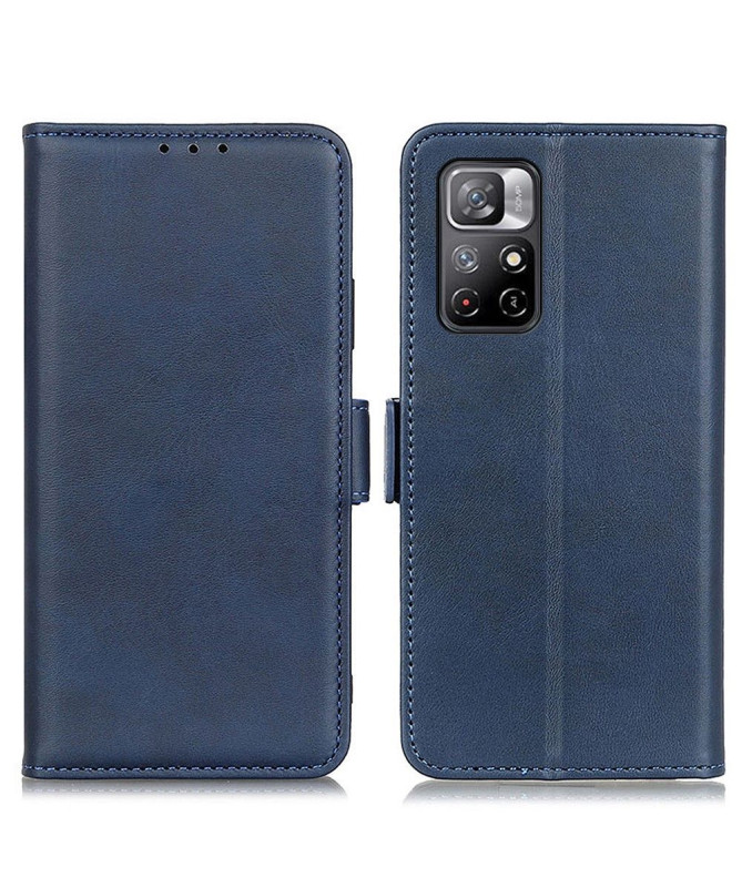 Étui Xiaomi Poco M4 Pro 5G portefeuille simili cuir mat