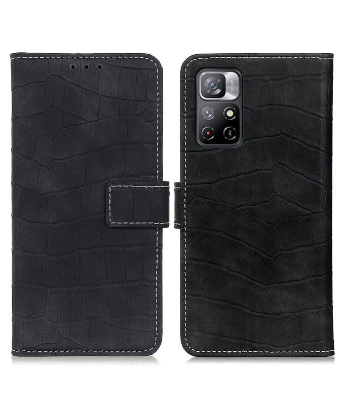 Housse Xiaomi Poco M4 Pro 5G Simili Cuir Aspect Croco
