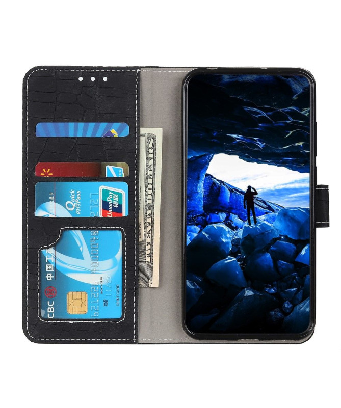 Housse Xiaomi Poco M4 Pro 5G Simili Cuir Aspect Croco