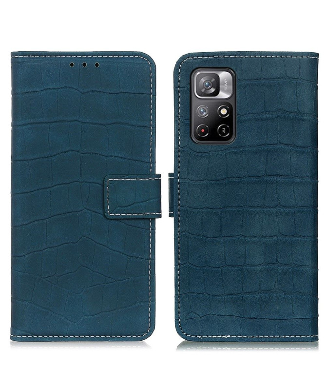 Housse Xiaomi Poco M4 Pro 5G Simili Cuir Aspect Croco