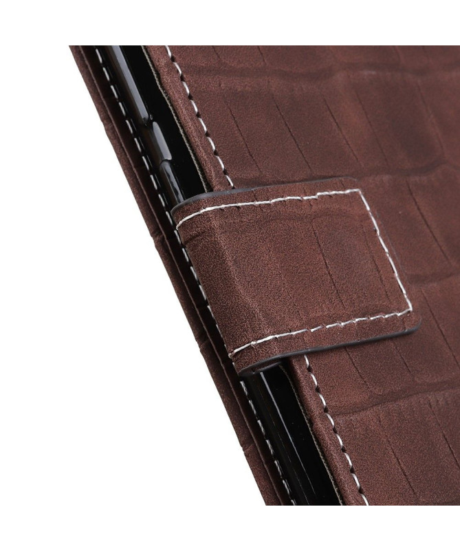 Housse Xiaomi Poco M4 Pro 5G Simili Cuir Aspect Croco