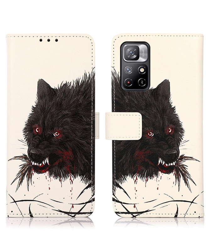 Housse Xiaomi Poco M4 Pro 5G Loup féroce noir