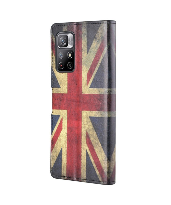 Housse Xiaomi Poco M4 Pro 5G Drapeau Anglais Vintage