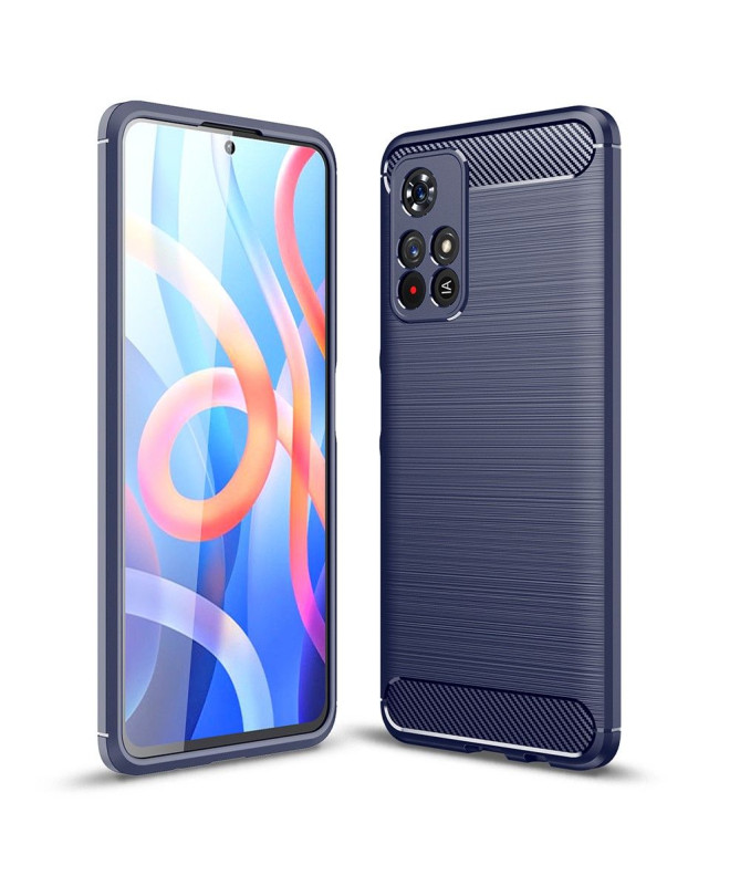 Coque Xiaomi Poco M4 Pro 5G flexible effet brossé