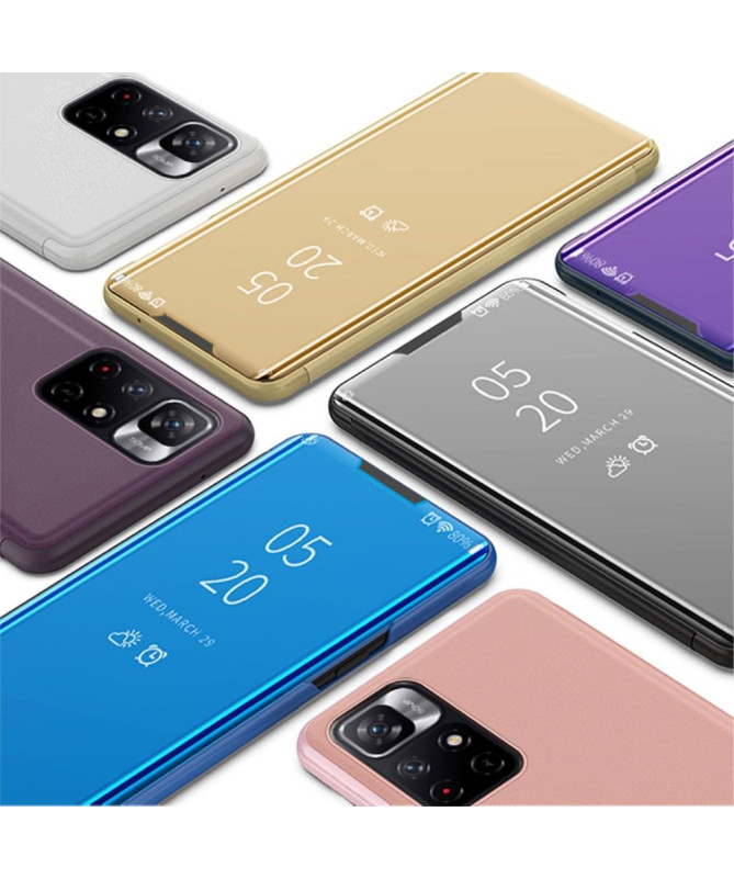 Coque Xiaomi Poco M4 Pro 5G avec rabat effet miroir