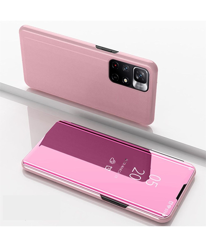 Coque Xiaomi Poco M4 Pro 5G avec rabat effet miroir