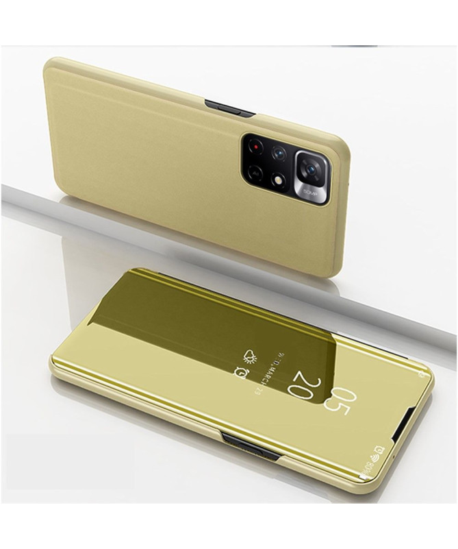 Coque Xiaomi Poco M4 Pro 5G avec rabat effet miroir