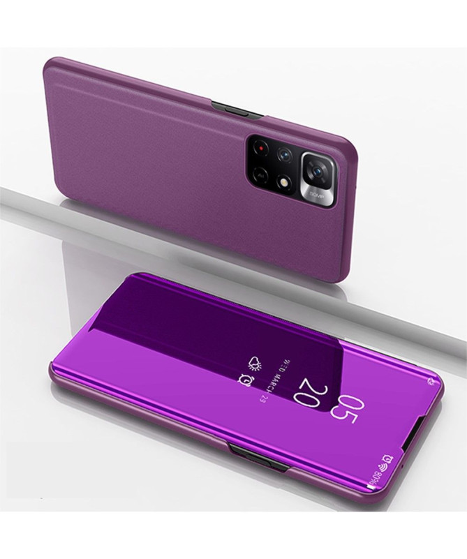 Coque Xiaomi Poco M4 Pro 5G avec rabat effet miroir