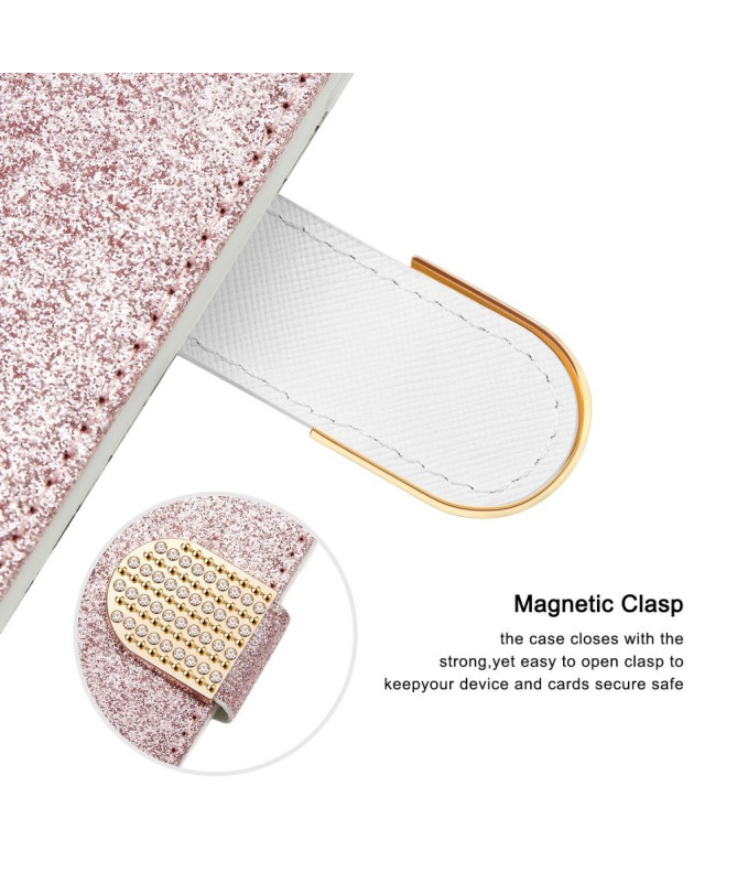Housse Xiaomi Poco M4 Pro 5G Luxury Croco Paillettes